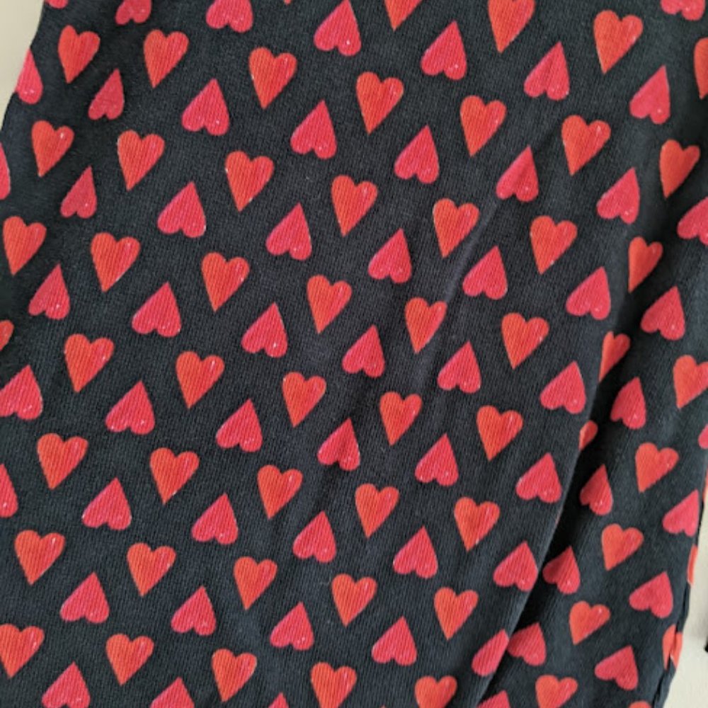 Victoria's Secret Black and Red Heart Henley Dress Size M - Picture 6 of 9